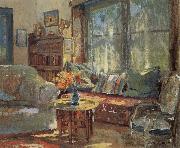 Colin Campbell Cooper Cottage Interior Sweden oil painting reproduction